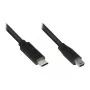 Liitäntäkaapeli USB 2.0, USB-C(TM)-pistoke Mini-B-5-pin-pistokkeeseen, musta, 3 m, Good Connections (3310-CM030)