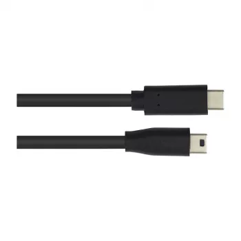 Liitäntäkaapeli USB 2.0, USB-C(TM)-pistoke Mini-B-5-pin-pistokkeeseen, musta, 3 m, Good Connections (3310-CM030)
