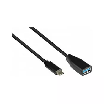 Good Connections 2811-OTG - 0,1 m - USB C - USB A - USB 3.2 Gen 1 (3.1 Gen 1) - 5000 Mbit/s - musta