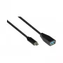 Good Connections 2811-OTG - 0,1 m - USB C - USB A - USB 3.2 Gen 1 (3.1 Gen 1) - 5000 Mbit/s - musta