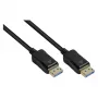 DisplayPort 2.0 -kaapeli, 54 Gbit/s, UHBR 13.5, 4K @240Hz / 8K @60Hz, kuparijohdin, musta, 0,5 m, Good (DP20-005)