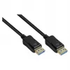DisplayPort 2.0 -kaapeli, 54 Gbit/s, UHBR 13.5, 4K @240Hz / 8K @60Hz, kuparijohdin, musta, 2 m, Good C (DP20-020)