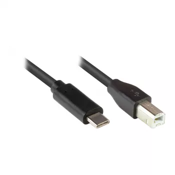 Good Connections 2510-CB005 - 0,5 m - USB C - USB B - USB 2.0 - 480 Mbit/s - musta