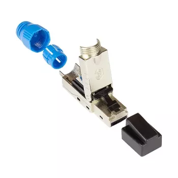 Good Connections RJ45-pistoke Cat. 8.1 työkaluton kenttäasennettava STP suojattu metalli - kaapeli - verkko