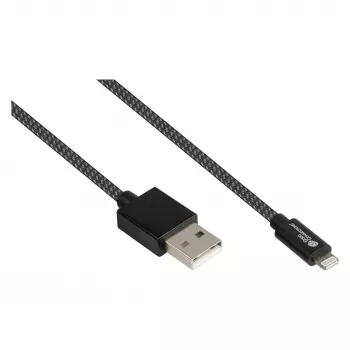Good Connections USB 2.0 -lataus- ja datakaapeli iPhone/iPad/iPod USB-A-pistoke Lightning-liitäntään - korkealaatuisesti valmistettu ja virallisesti Applen hyväksymä