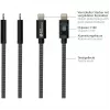 Good Connections USB 2.0 -lataus- ja datakaapeli iPhone/iPad/iPod USB-A-pistoke Lightning-liitäntään - korkealaatuisesti valmistettu ja virallisesti Applen hyväksymä
