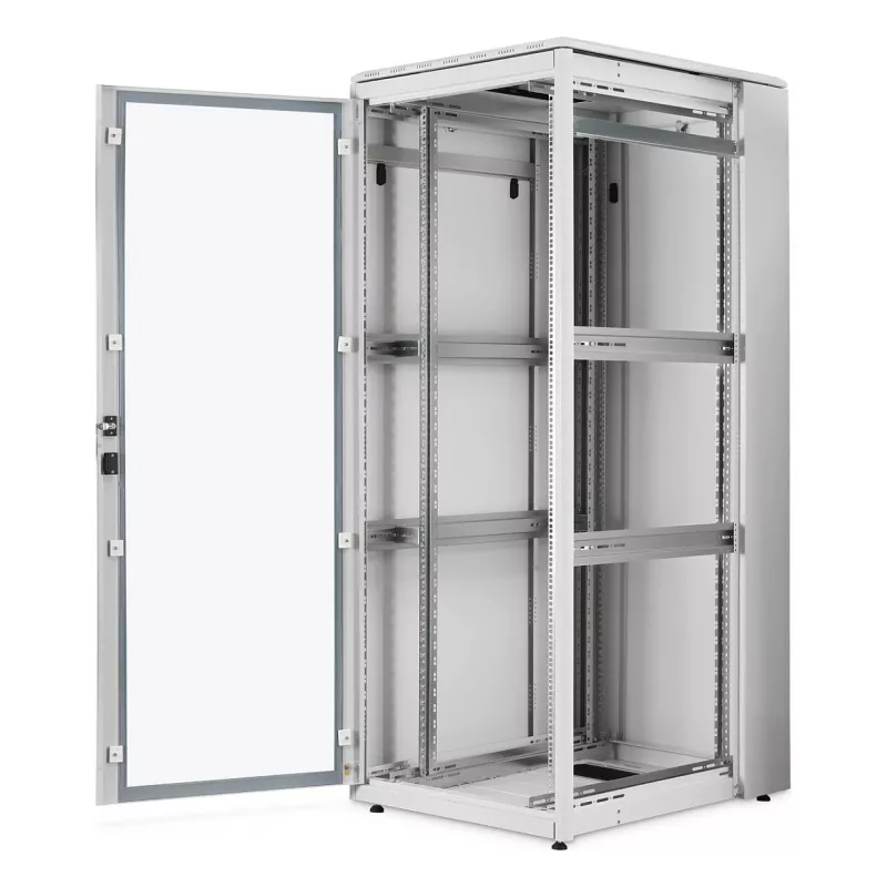 Verkkokaappi DIGITUS Unique Light -sarja pystykaappi 42U 800x1000 mm, 800 kg, IP20, harmaa