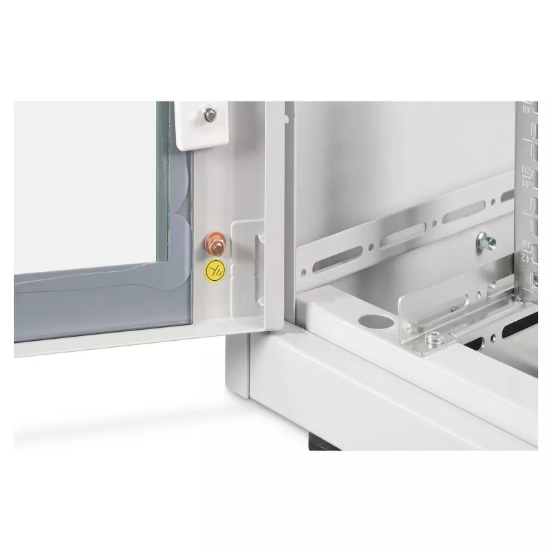 Verkkokaappi DIGITUS Unique Light -sarja pystykaappi 42U 800x1000 mm, 800 kg, IP20, harmaa
