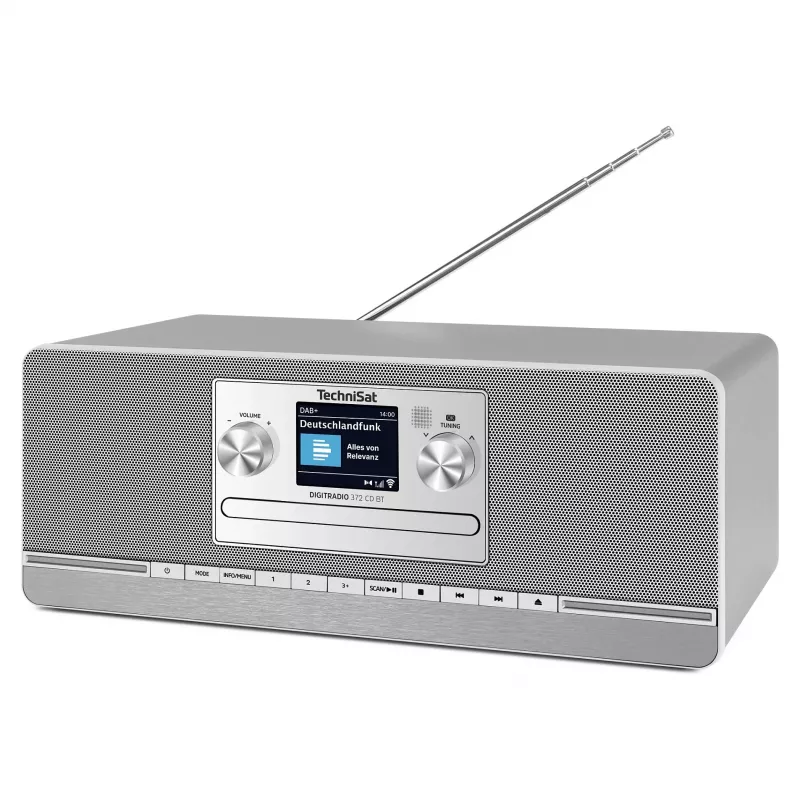 TechniSat DIGITRADIO 372 CD BT keittiöradio analoginen & digitaalinen antrasiitti, hopea