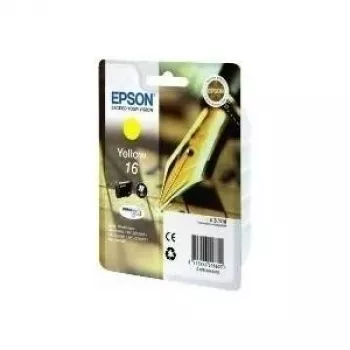 Epson 16 mustepatruuna keltainen vakiokapasiteetti 3,1 ml 165 sivua 1 kpl:n pakkaus blister ilman hälytystä (C13T16244010)