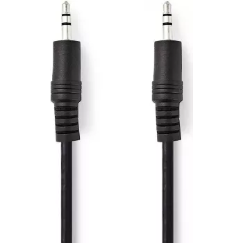 Nedis stereoäänikaapeli | 3,5 mm uros | 3,5 mm uros – nikkelöity | 1,00 m | pyöreä | musta | laatikko
