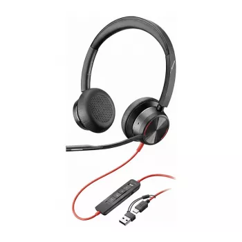 Poly Blackwire C8225-M stereo USB-C/A-kuulokemikrofoni, bulk