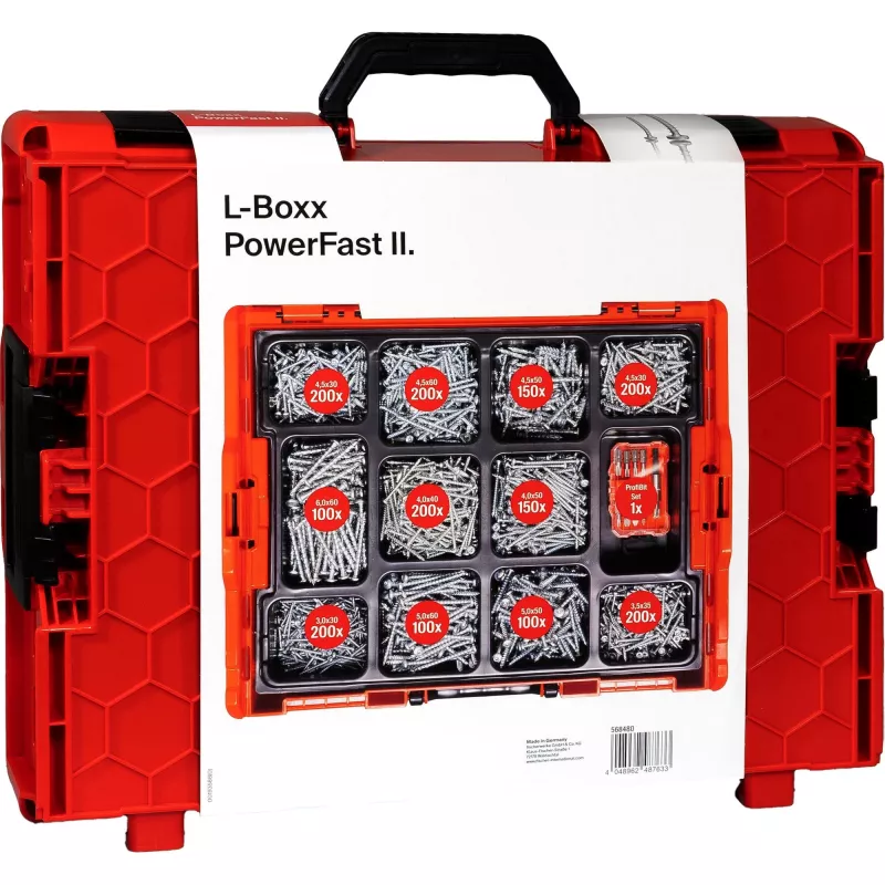 Fischer PowerFast II L-BOXX PanHead ruuvisarja (568480)