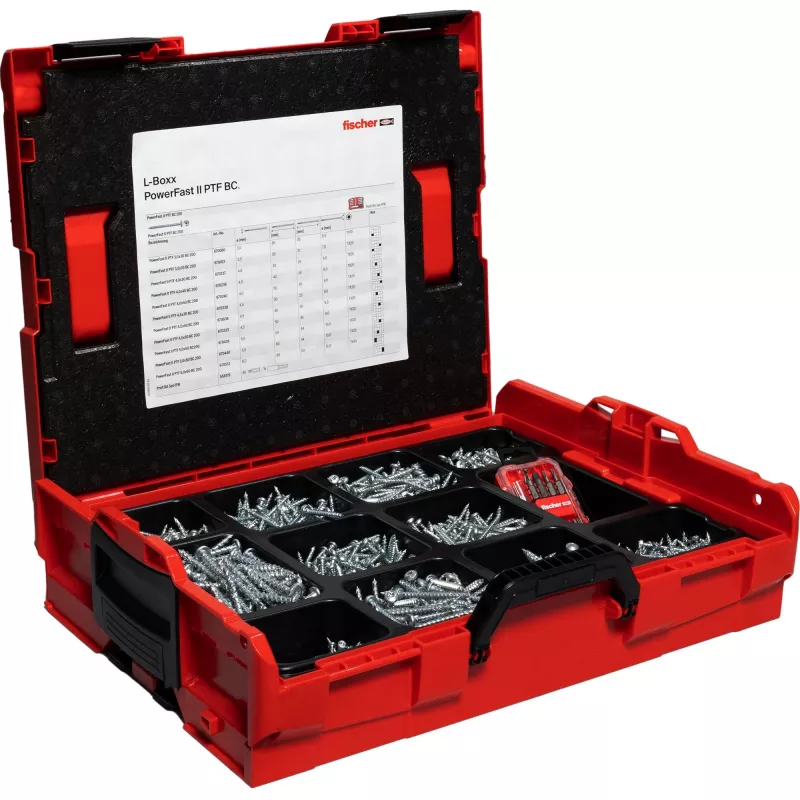 Fischer PowerFast II L-BOXX PanHead ruuvisarja (568480)