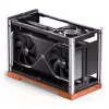 Jonsbo T9 Schwarz PC-kotelo Mini-kotelo ITX PCIe 5.0 riserkaapeli - musta (T9 Schwarz PCIE 5.0)