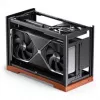 Jonsbo T9 musta PC-kotelo Mini-kotelo ITX PCIe 5.0 -riserkaapeli - hopea (T9 SILVER PCIE 5.0)