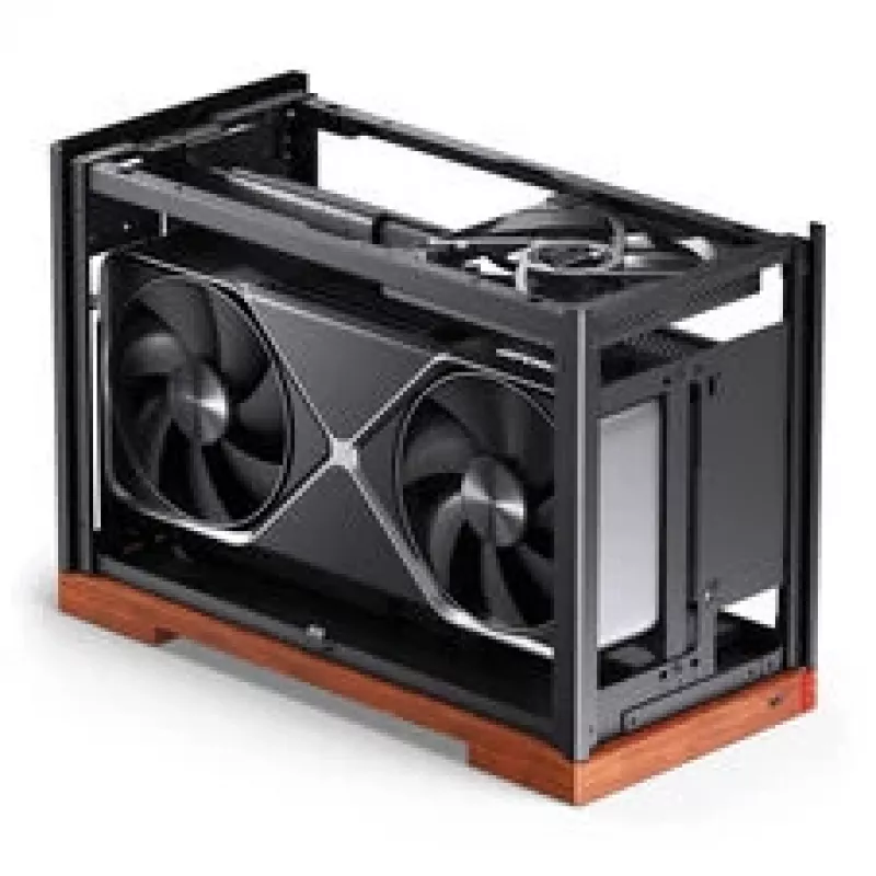 Jonsbo T9 musta PC-kotelo Mini-kotelo ITX PCIe 5.0 -riserkaapeli - hopea (T9 SILVER PCIE 5.0)