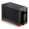 Jonsbo T9 musta PC-kotelo Mini-kotelo ITX PCIe 5.0 -riserkaapeli - hopea (T9 SILVER PCIE 5.0)