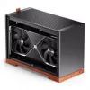 Jonsbo T9 musta PC-kotelo Mini-kotelo ITX PCIe 5.0 -riserkaapeli - hopea (T9 SILVER PCIE 5.0)