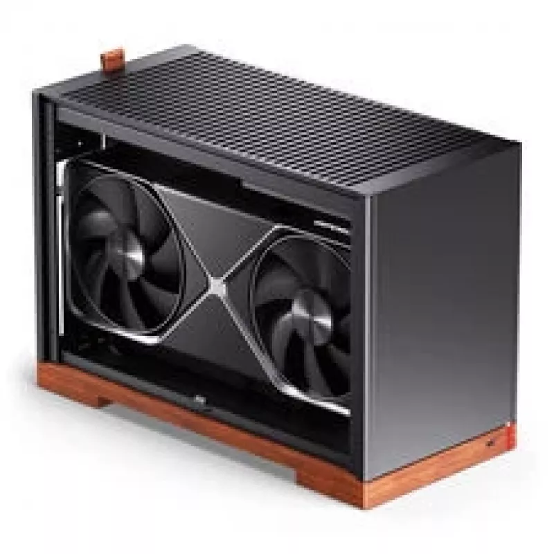 Jonsbo T9 musta PC-kotelo Mini-kotelo ITX PCIe 5.0 -riserkaapeli - hopea (T9 SILVER PCIE 5.0)