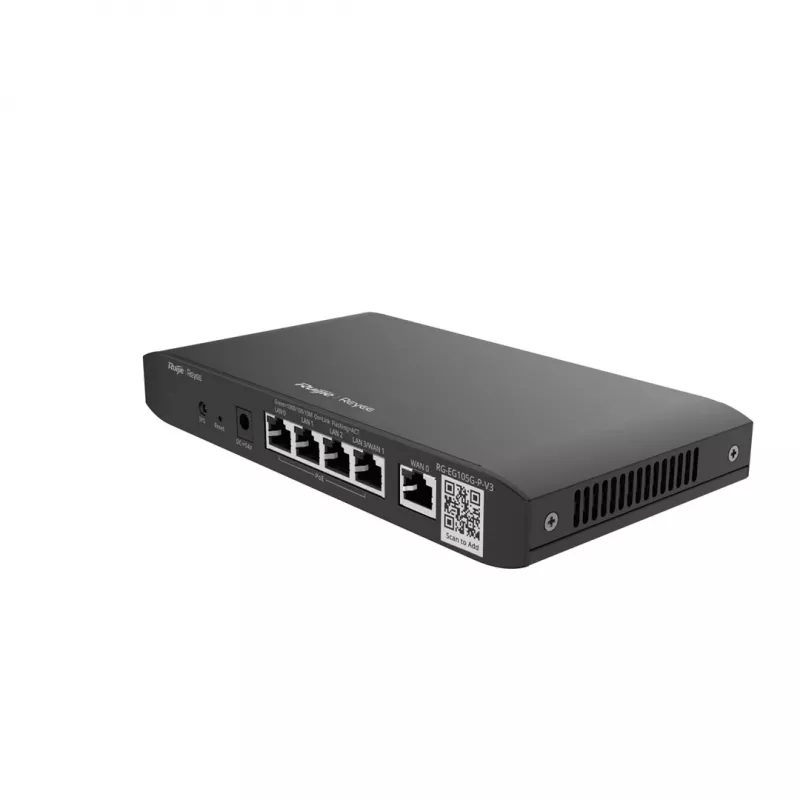 Ruijie Reyee RG-EG105G-P-V3 langallinen PoE-reititin, 5x Gigabit