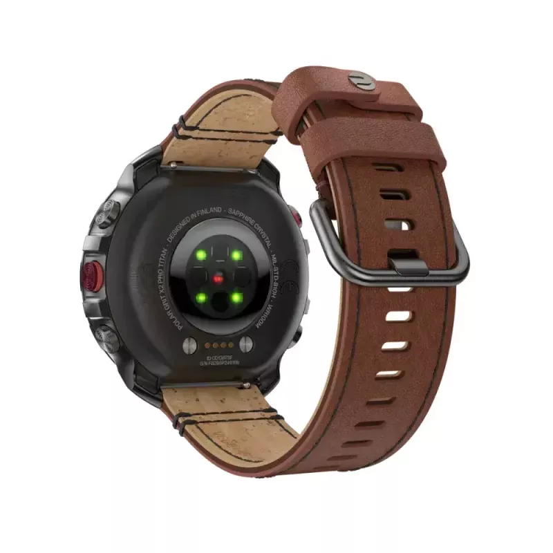 Polar Grit X2 Pro Titan outdoor-urheilukello, M/L, nahka syysvärit (900110288)