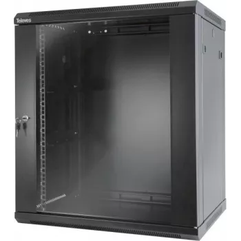 Televes MSR1915B - seinäasennettava kaappi - 17U - 60 kg - lukitus - 33 kg - musta