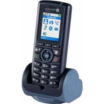 Langaton DECT-käsipuhelin ALCATEL 8214 ladattavalla akulla ja latausasemalla