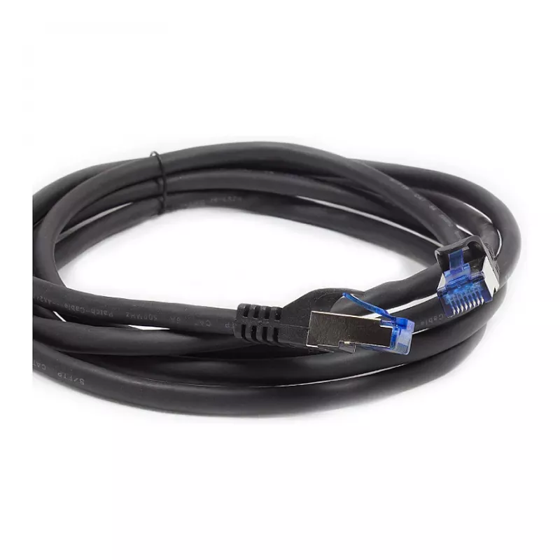 RNS® SmartFLEX-patchkaapeli, Cat.6A, S/FTP, PiMF, halogeeniton, 500MHz, musta, 5m, Good Connections® (8060-SF050S)