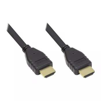 Good Connections GC-M0136 - 1 m - HDMI Type-A (standardi) - HDMI Type-A (standardi) - 4096 x 2160 pikseliä - musta