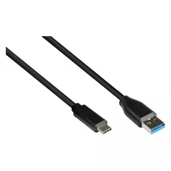 Good Connections 2831-AC005S - 0,5 m - USB A - USB C - USB 3.2 Gen 2 (3.1 Gen 2) - 10 000 Mbit/s - musta