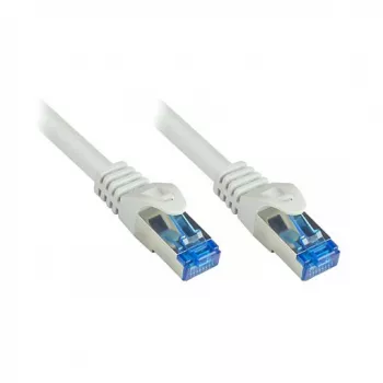 RNS® patchkaapeli SmartFLEX, Cat.6A, S/FTP, PiMF, halogeeniton (LSZH), 500 MHz, CU, harmaa, 10 m, Good Connections® (8060-SF100)