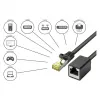 Goodconnections 8070VR-005S Ethernet-patchkaapeli musta
