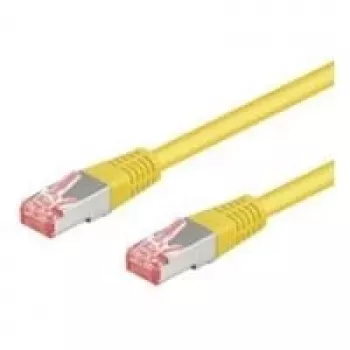 Wentronic Goobay CAT 6 verkkokaapeli, S/FTP (PiMF), keltainen, 5 m - LSZH halogeeniton, kupari (68303)