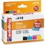 edding värikasetit EDD-415 musta, syaani, magenta, keltainen yhteensopiva EPSON T1295L kanssa, sarja