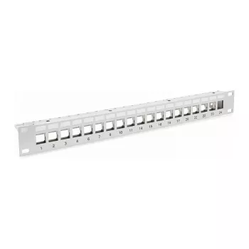 EFB-Elektronik jakelukenttä patch-paneeli 48,30 cm (19) 1HE, 24-portti, harmaa, ilman keystonea valmistaja: EFB Elektronik (EC020100001)