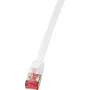 Logilink SlimLine - verkkokaapeli - RJ-45 (S) - RJ-45 (S) - 5 m - U/FTP, PiMF - CAT 6 - valettu, lukituskielekkeen suojaus, litteä - valkoinen (CF2071S)