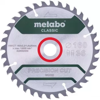 Pyörösahanterä Metabo 628659000 16 cm aukko 2 cm 1 kpl
