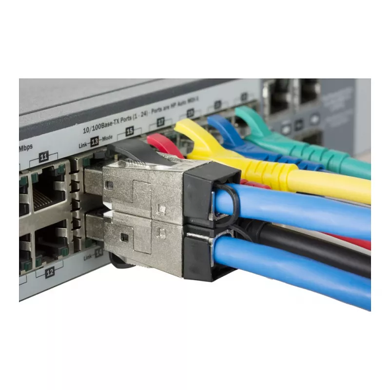 METZ CONNECT pro - verkkoliitäntä - RJ-45 (M) - suojattu - CAT 8,1 - IEEE 802,3bq - sininen (130H405032-E)