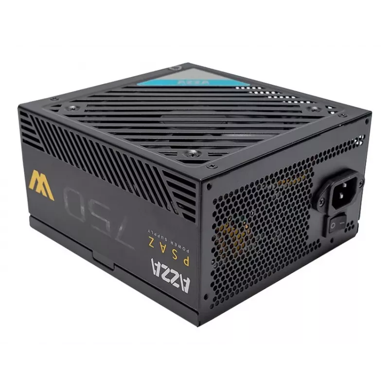 Virtalähde AZZA PSAZ-750W 750 W 20+4 pin ATX 80 PLUS Bronze musta, ei-modulaarinen