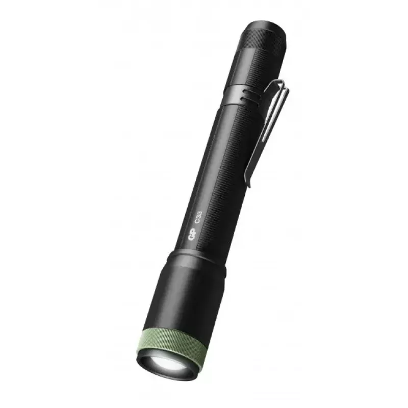 Taskulamppu GP Lighting C33 musta vihreä