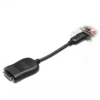 HP - DVI-sovitin - DisplayPort (uros) - DVI-D (naaras) - musta - malleihin Quadro FX 3800 (481409-001,FH973AA)