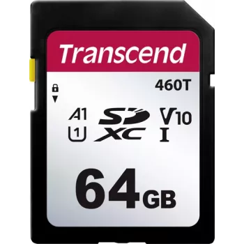 Transcend TS64GSDC460T-VS1 SD-kortti vähittäismyyntipakkaus 64 GB (TS64GSDC460T-VS1)