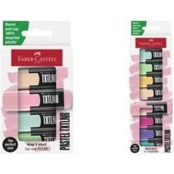 Tussisarja Faber-Castell 154214 pastelliväritussit, 4 kpl – koralli, vihreä, vaaleanvihreä, pinkki