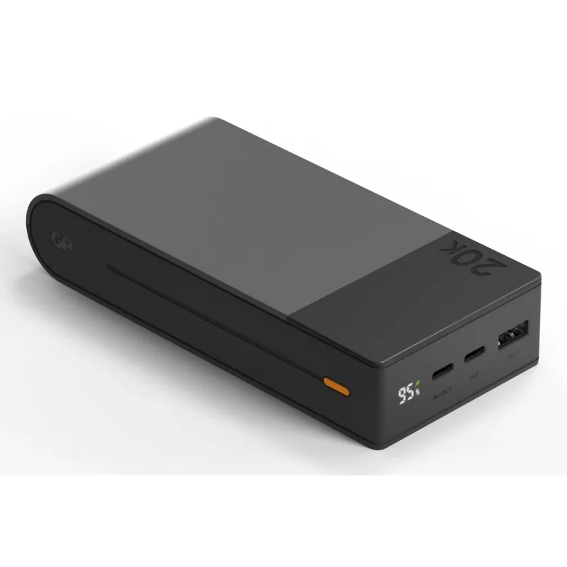 GP Battery GP PowerBank M2+ 20C 20000mAh 2xUSB-C/1xUSB-A musta LED-näyttö (GPPBM20CGYMSR287)