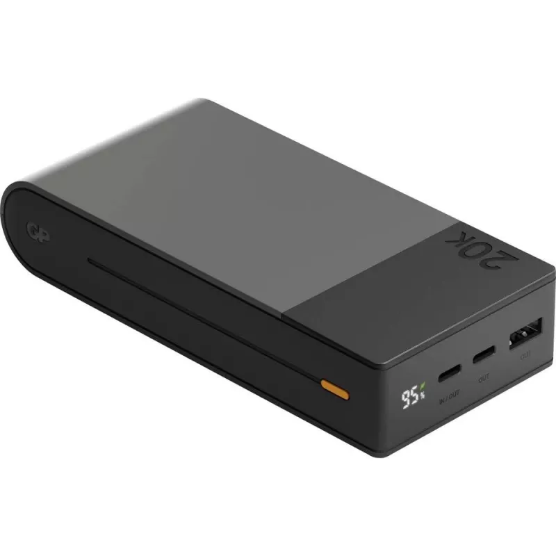 GP Battery GP PowerBank M2+ 20C 20000mAh 2xUSB-C/1xUSB-A musta LED-näyttö (GPPBM20CGYMSR287)