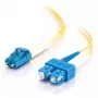 C2G InfiniBand-kuitu-kaapeli 2 m LC SC OFNR keltainen