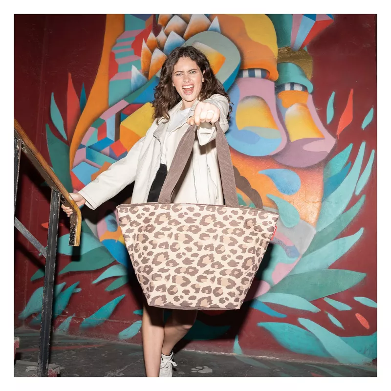 reisenthel Shopping Bag shopper M LEO MACCHIATO tekokuitu ruskea ZS6048 (ZS6048)