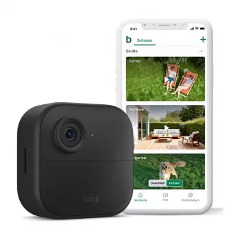 AMAZON (RING) Blink Outdoor 4 - verkonvalvontakamera - ulko- ja sisäkäyttöön - säänkestävä - väri (päivä/yö) - 1080p - ääni - langaton - Wi-Fi (B0B1N5RL1Q)