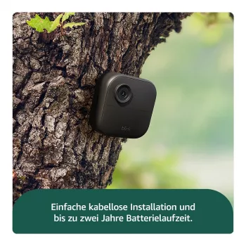 AMAZON (RING) Blink Outdoor 4 - verkonvalvontakamera - ulko- ja sisäkäyttöön - säänkestävä - väri (päivä/yö) - 1080p - ääni - langaton - Wi-Fi (B0B1N5RL1Q)